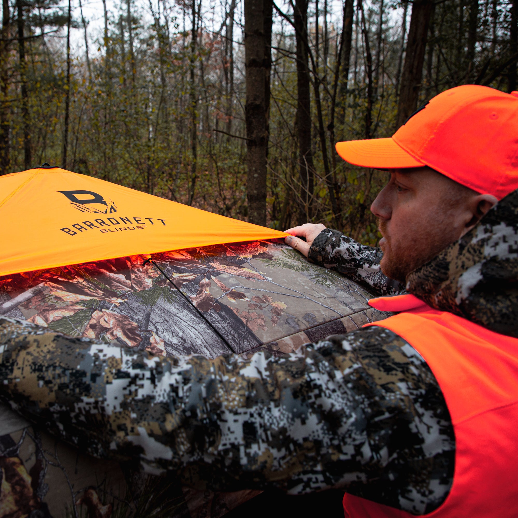 4-Sided Blaze Orange Safety Cap