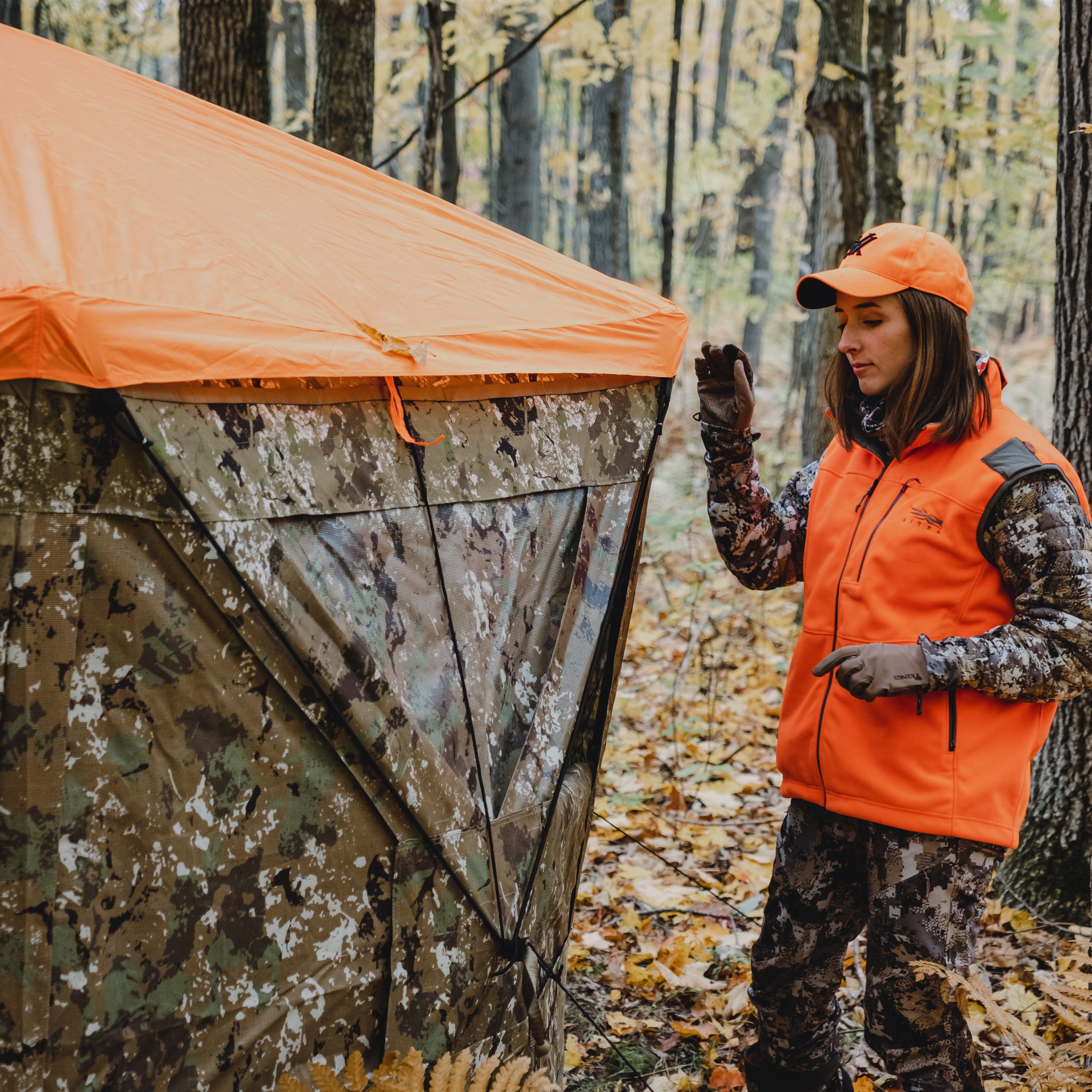 5-Sided Blaze Orange Safety Cap