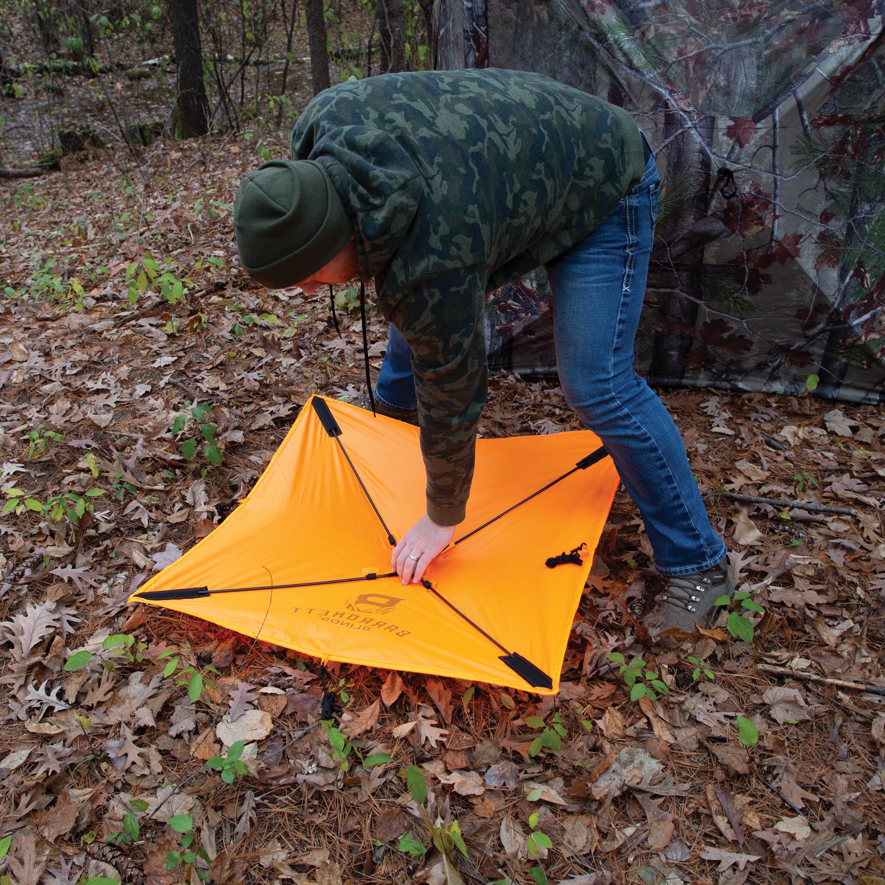 4-Sided Blaze Orange Safety Cap