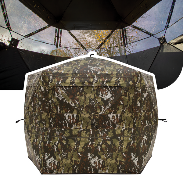 camo see through tent Barronett Blinds Spy 5 Hunting Blind