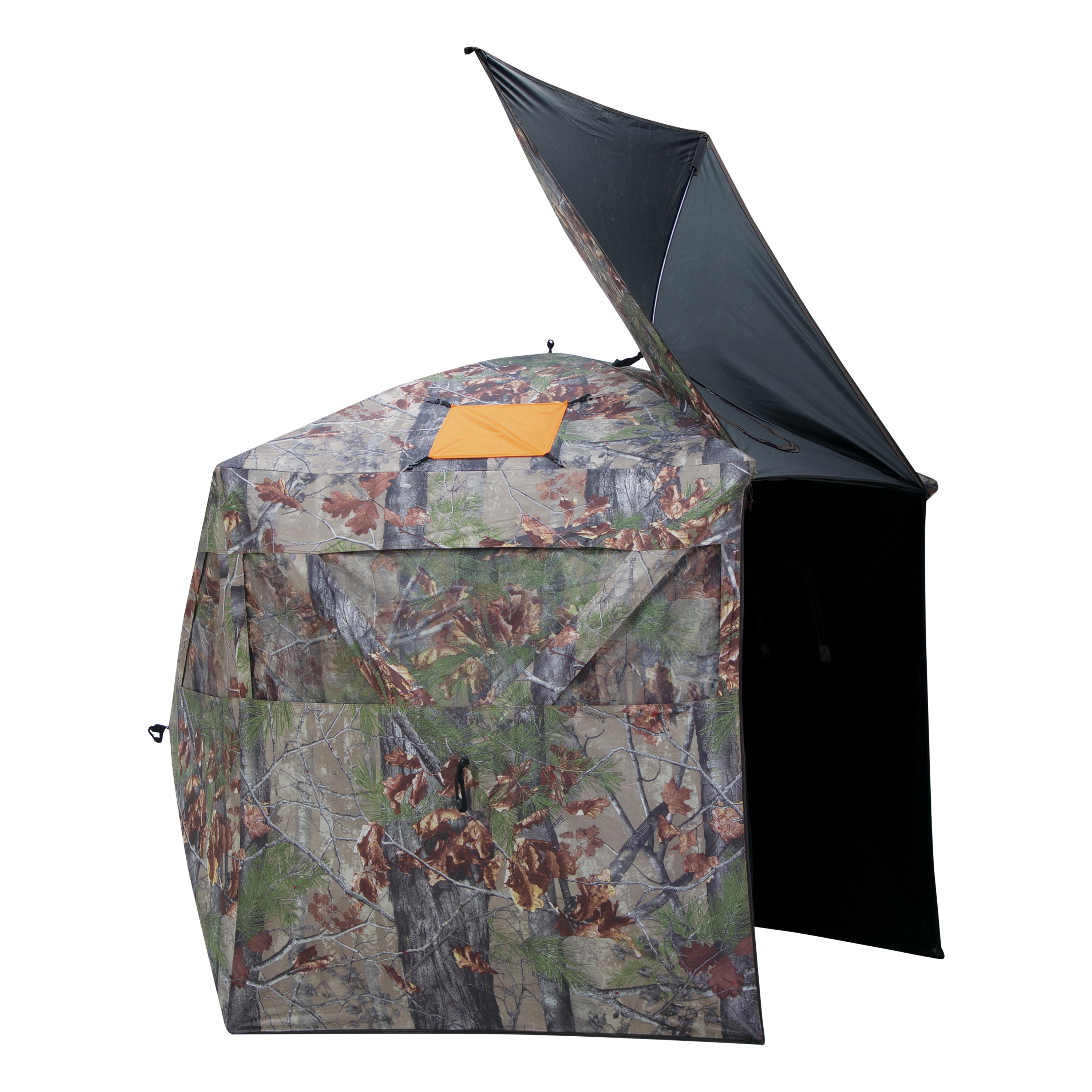 Blaze Orange Safety Blind Panels WinnerWhy Hunting Blind Cap Blaze Orange Safety Cover 4-Sided Cap Ground Blind